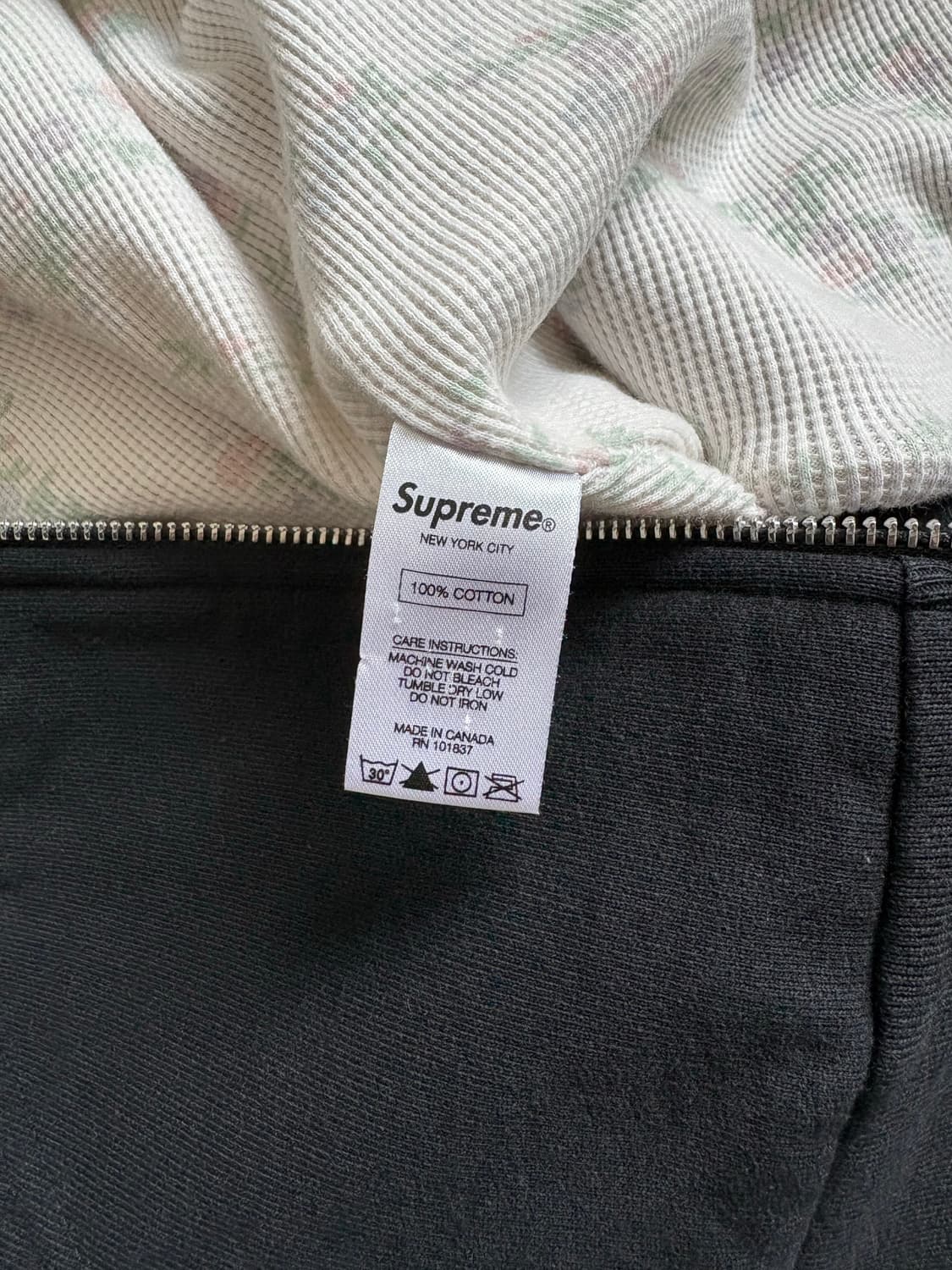 (급처)슈프림 19fw 미니 박스로고 플라워 써멀 후드집업 상품이미지9