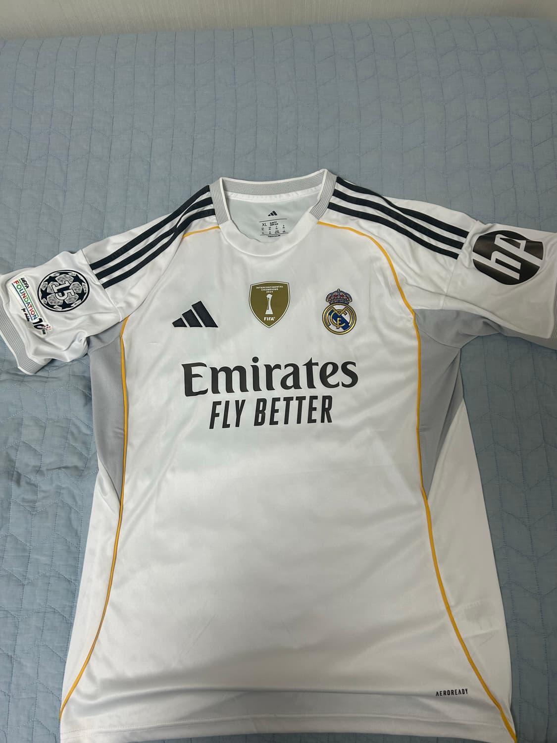 25/26 레알마드리드 홈 유니폼 노마킹 XL 새상품 상품이미지1