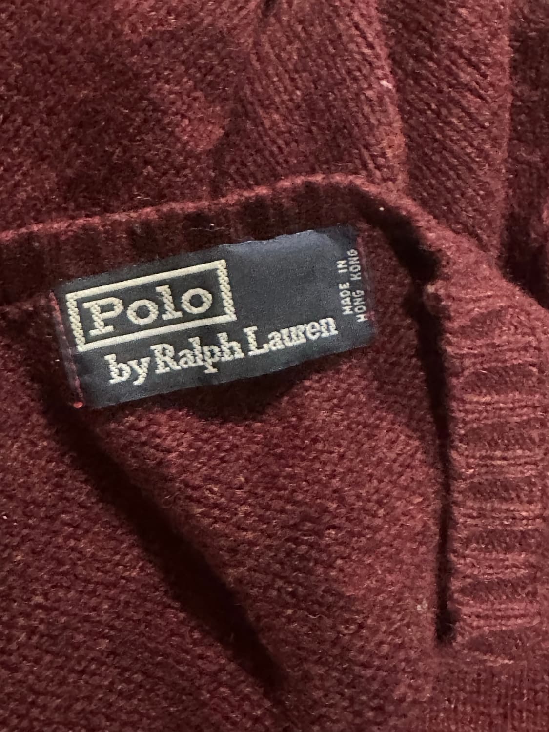 폴로 버건디 니트 상품이미지2