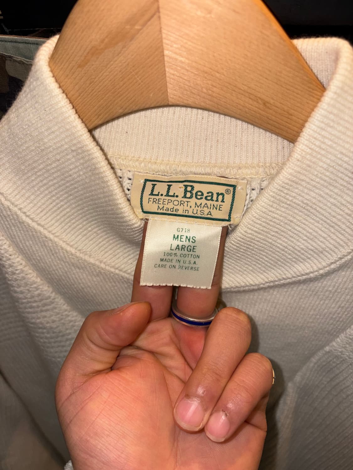 80’s LL Bean civilian U.S. Navy deck swe 상품이미지8