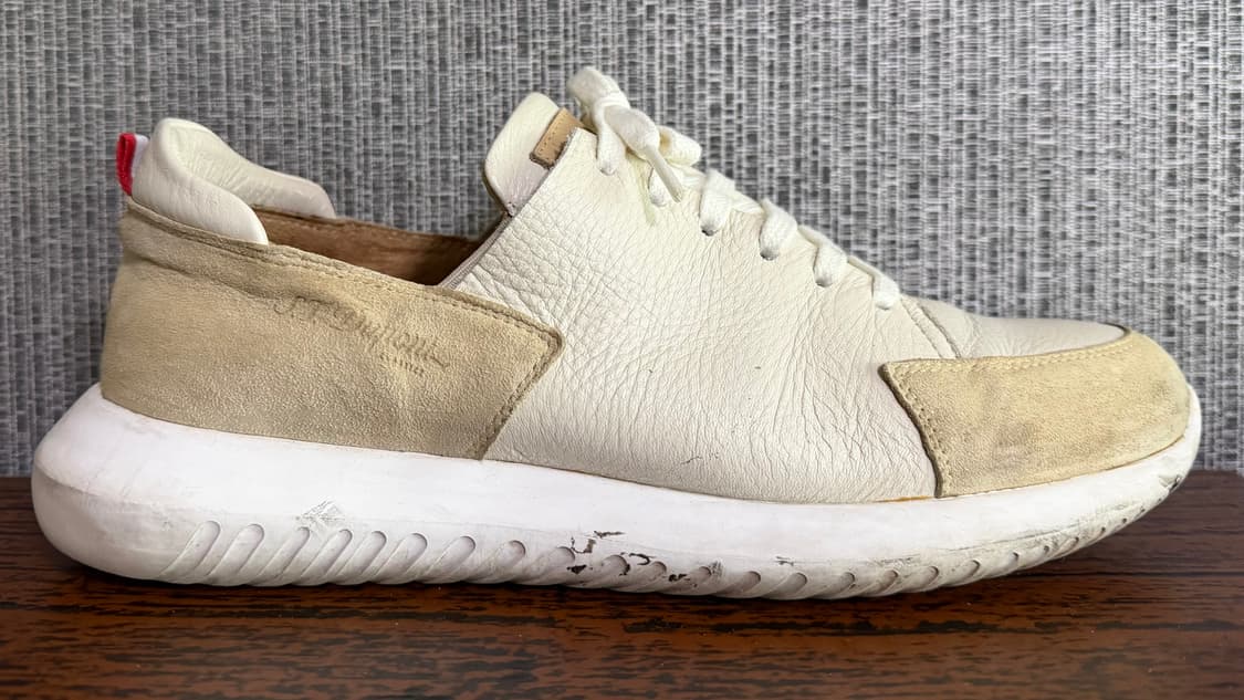 듀퐁 슈즈 제트 남성 캐주얼 애슬래틱 경량 스니커즈 아이보리 가죽 운동화 상품이미지7