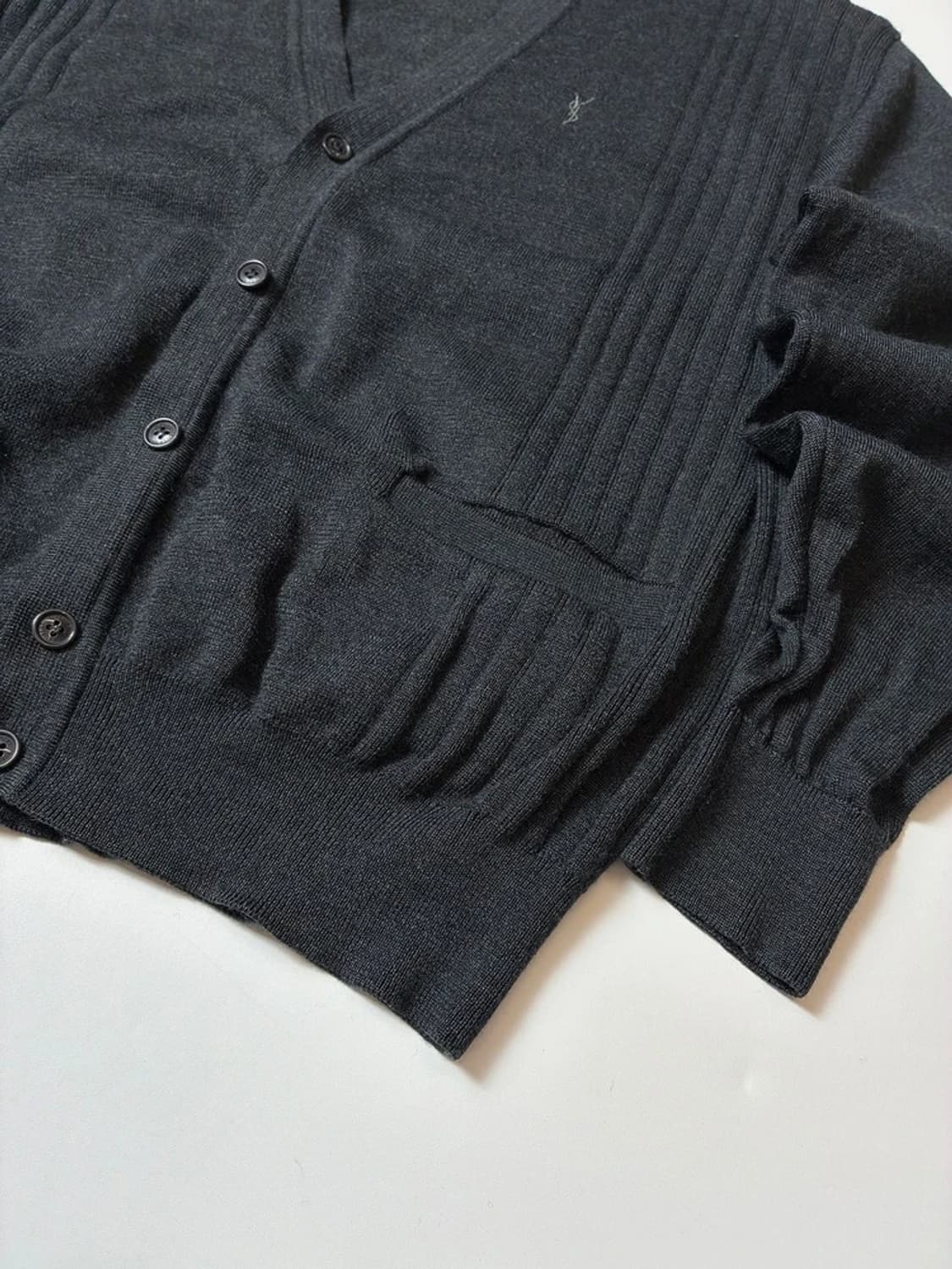 입생로랑 YSL 00's 퓨어울 업버튼 니트 가디건 PN8397 상품이미지4
