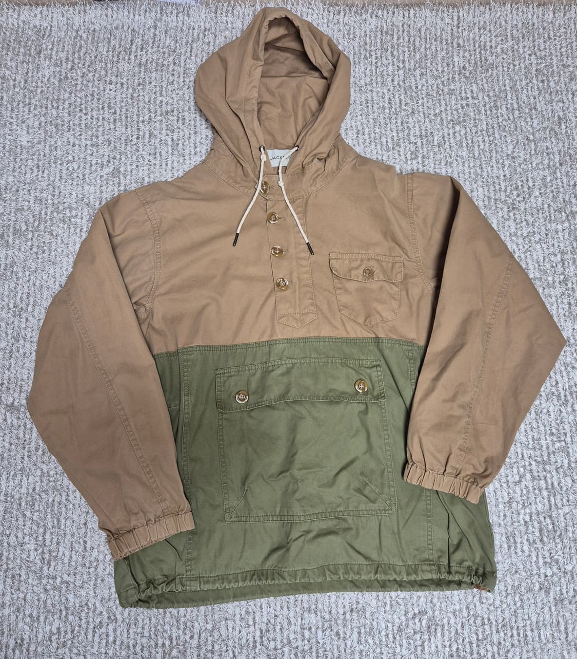 JACKPOT 면아노락 후드 상품이미지1