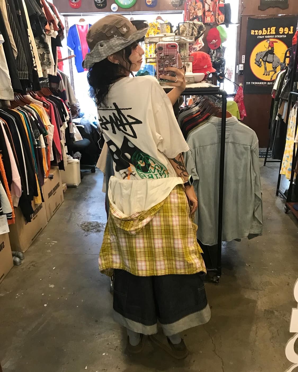 Stussy Check Pattern Hooded Jacket 상품이미지4