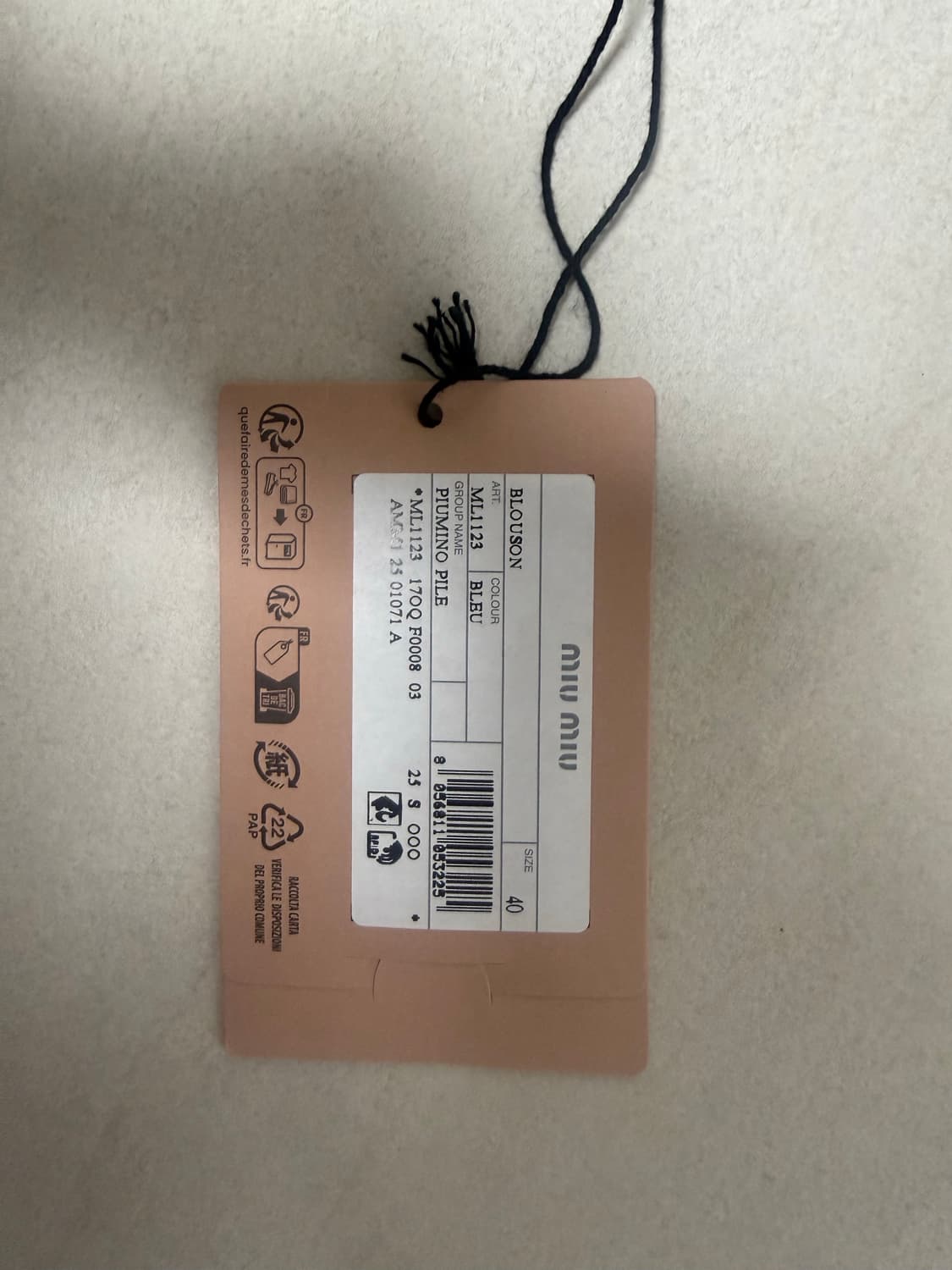 미우미우 플리스 다운재킷 40 상품이미지3