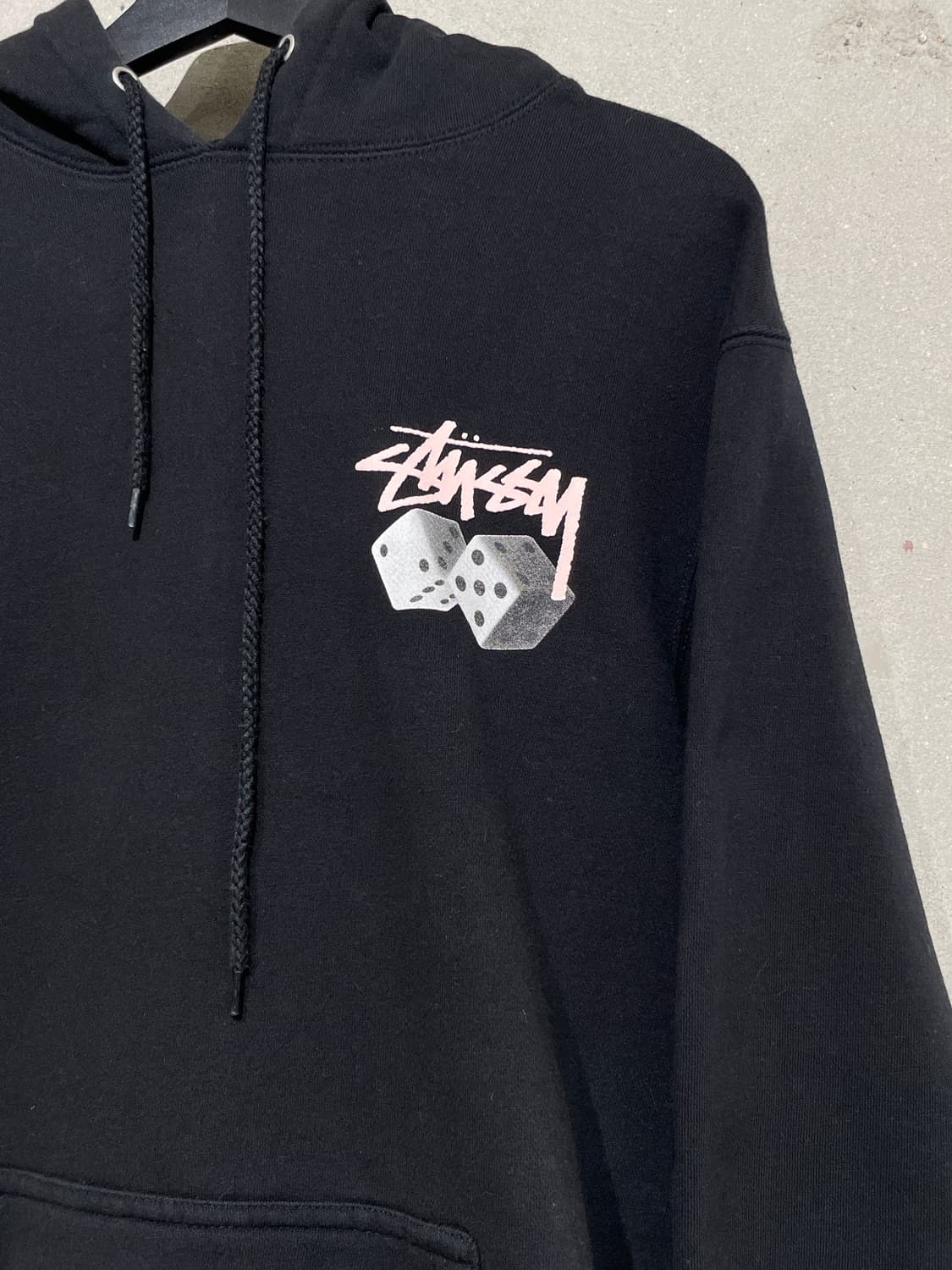 스투시 블랙 롤 더 다이스 스웻 후디 상품이미지3