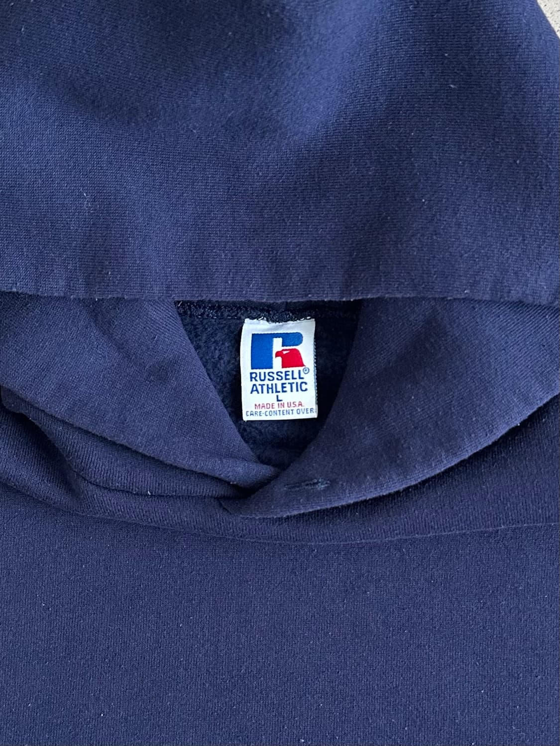 90s 빈티지 러셀 후드 네이비 L USA 상품이미지7