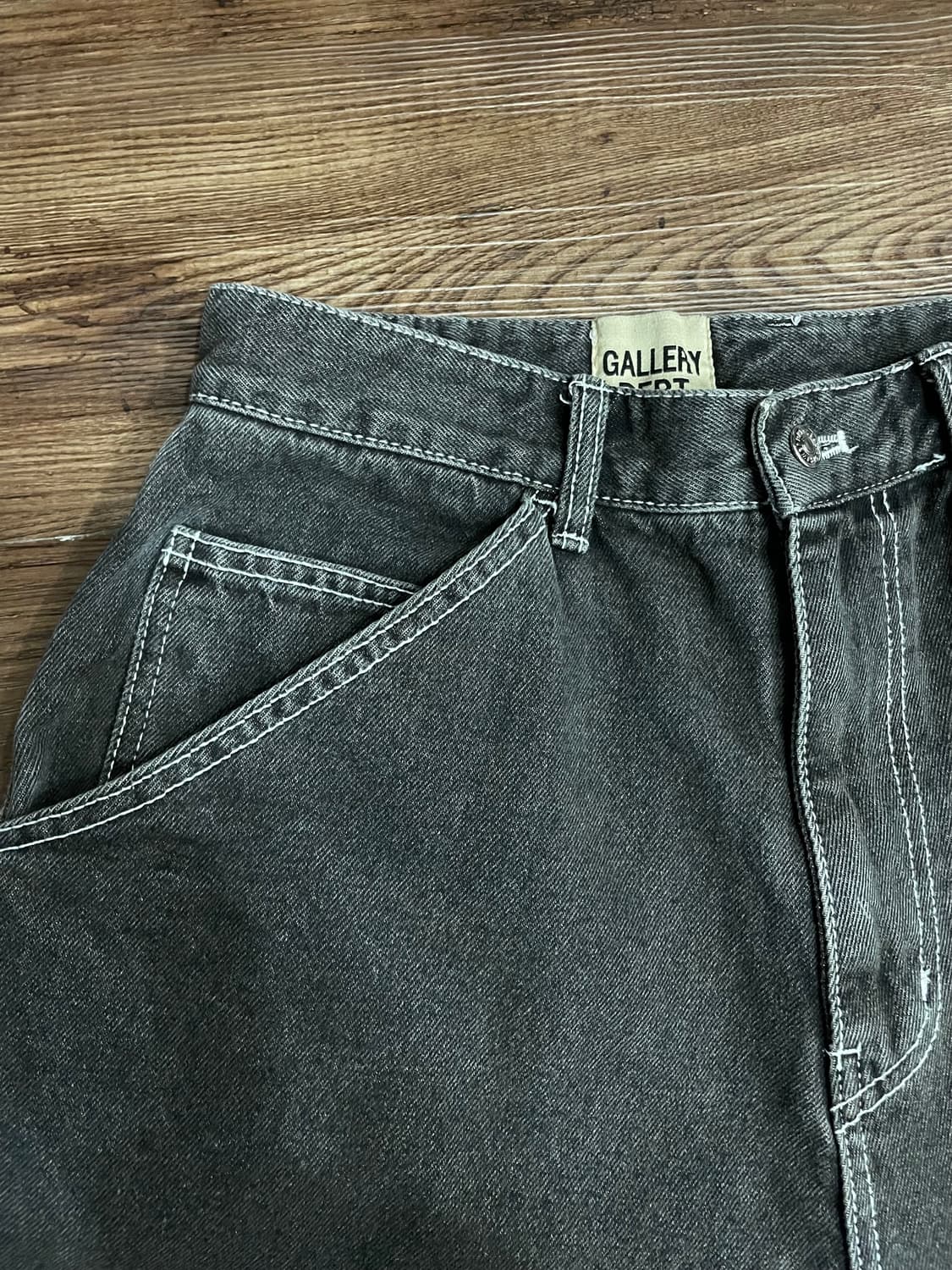 갤러리 디파트먼트 흑청 카펜터 데님 쇼츠 반바지 상품이미지2