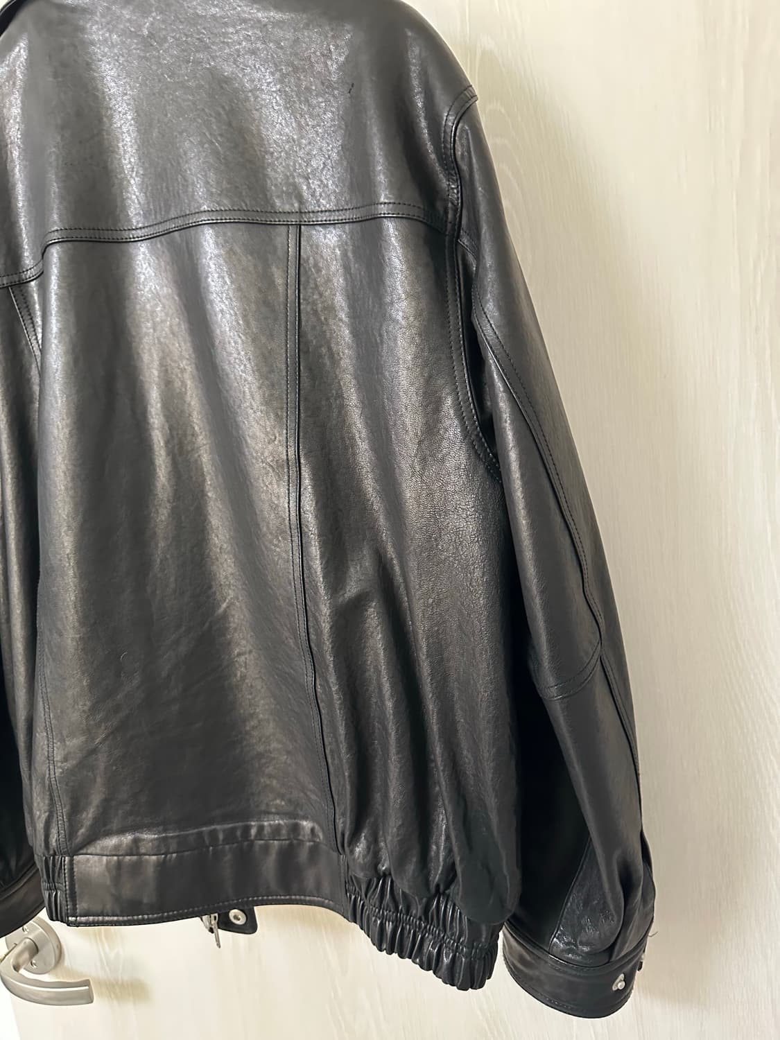 던스킨 램스킨 블루종 블랙 L사이즈 판매합니다. 상품이미지8