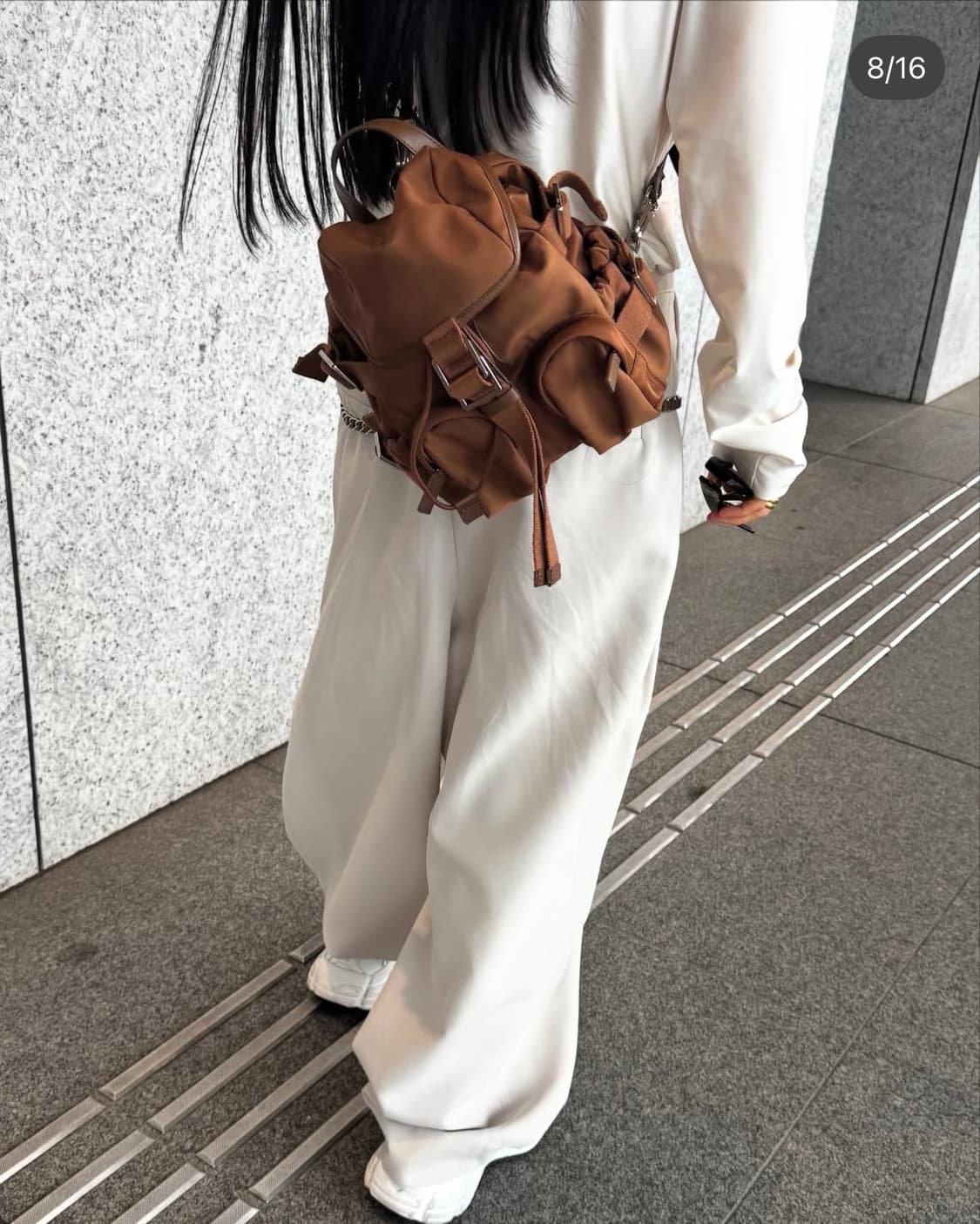 ORR 오르 워킹백 미니 브라운 상품이미지3