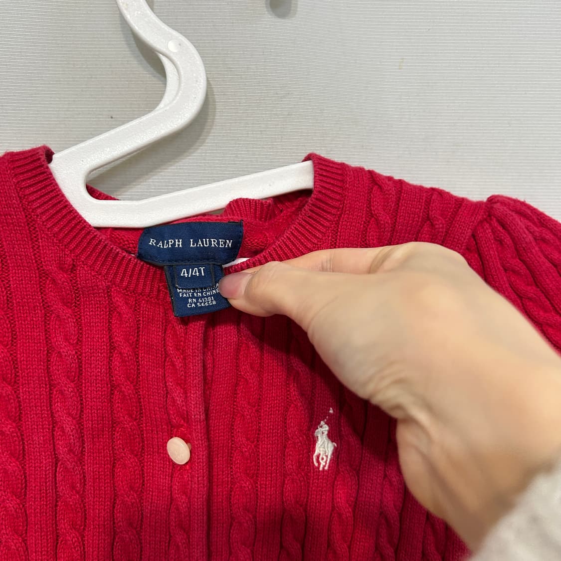 폴로 랄프로렌 키즈 니트 가디건 4T 상품이미지2