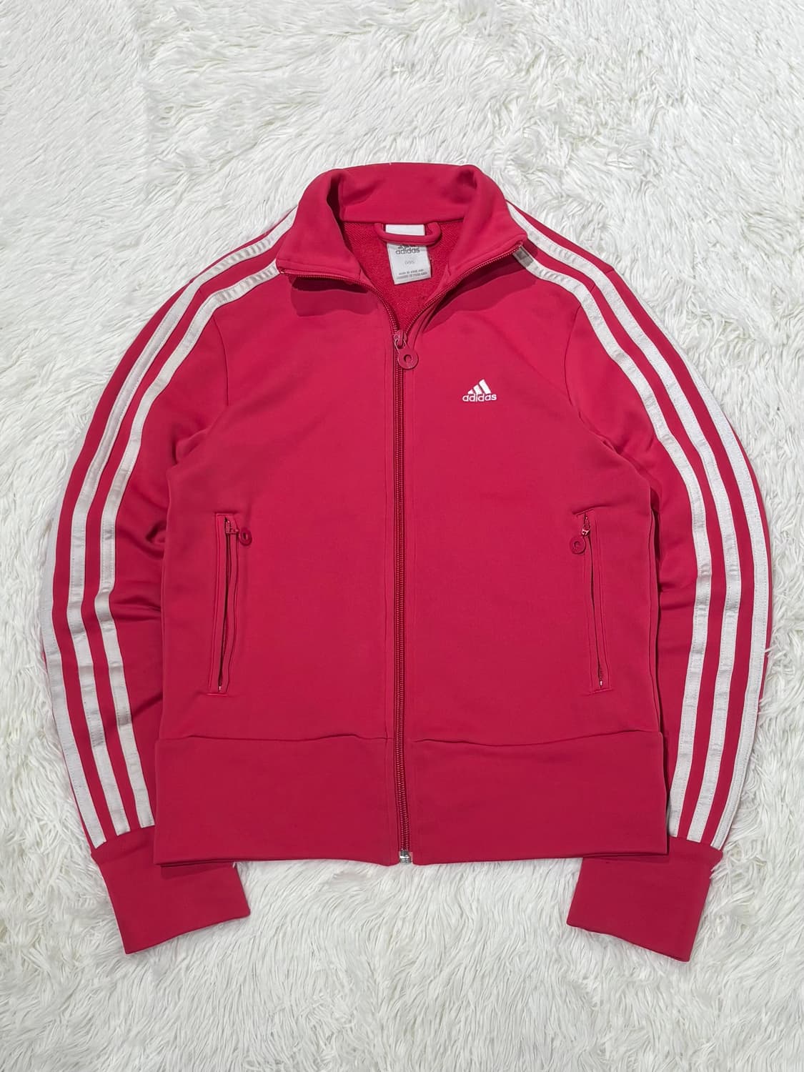 아디다스 스몰로고 핑크 딱붙핏 트랙탑 상품이미지4