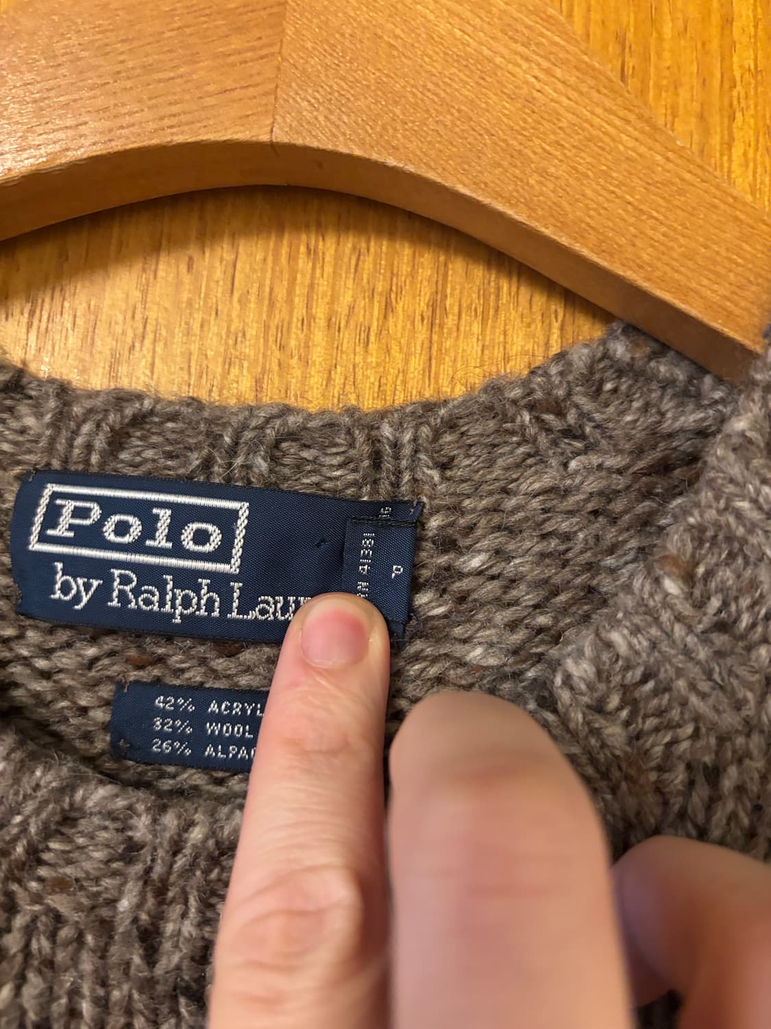 폴로 랄프로렌 브라운 니트 스웨터 상품이미지4