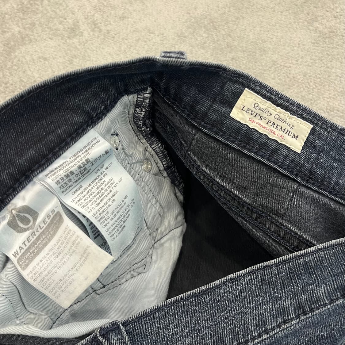 리바이스 블랙 데님 청바지 상품이미지8