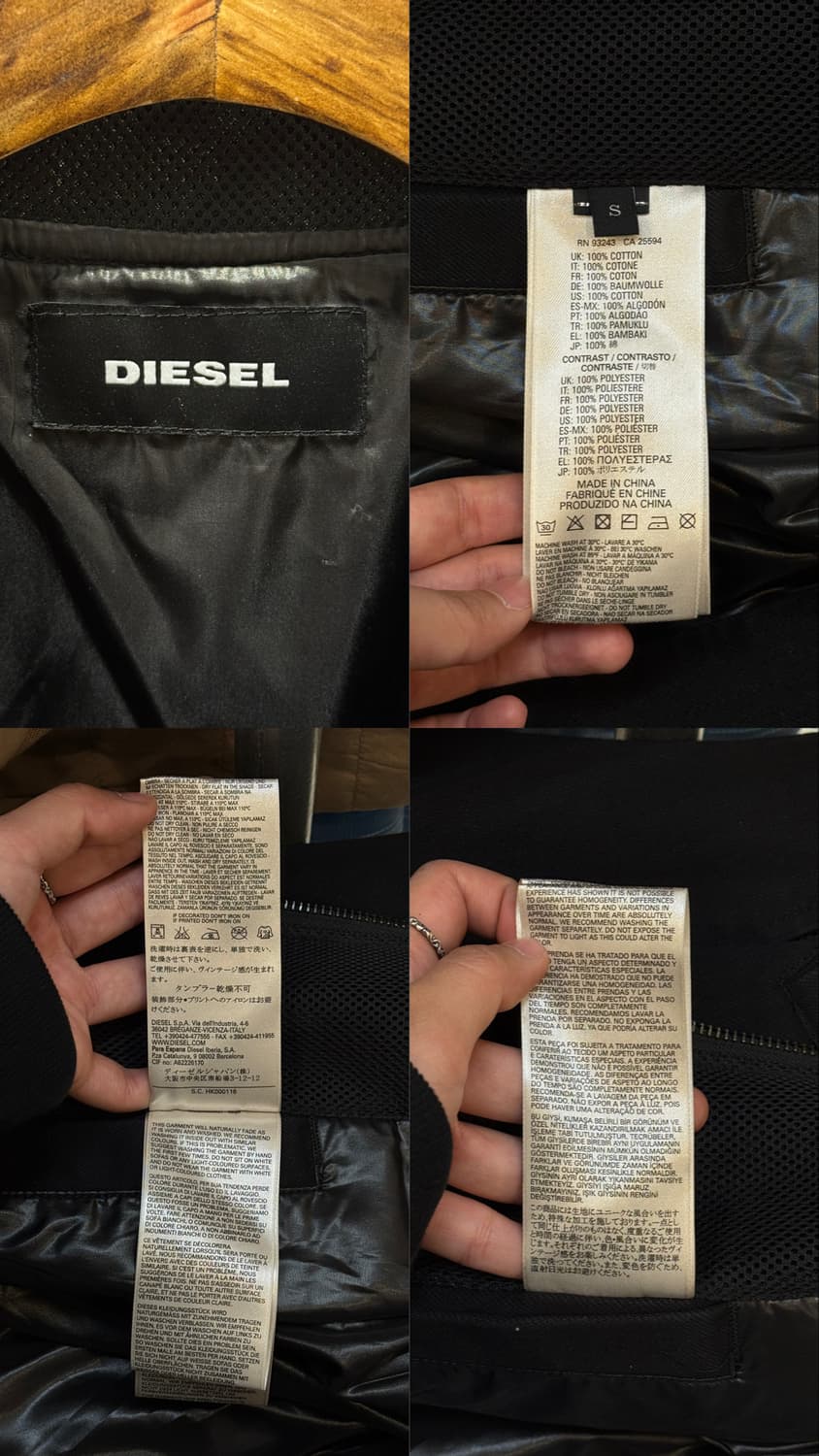 디젤 투웨이 바이커 자켓 상품이미지10