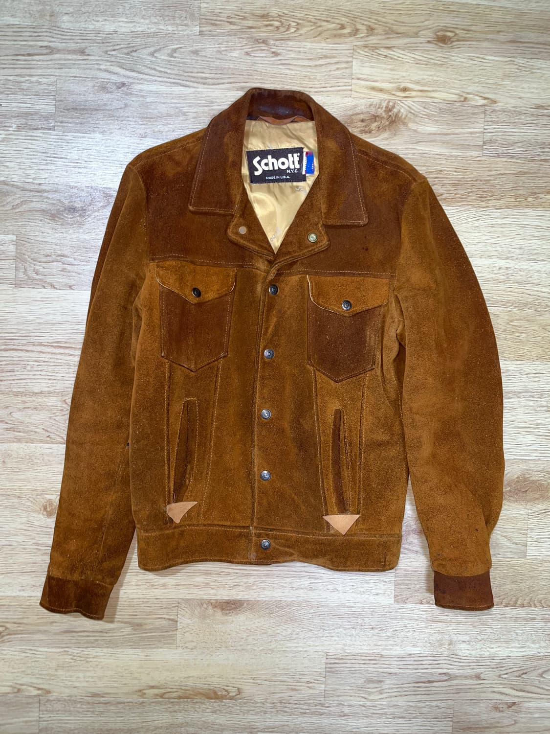 [36] 쇼트 스웨이드 트러커 Schott 상품이미지1