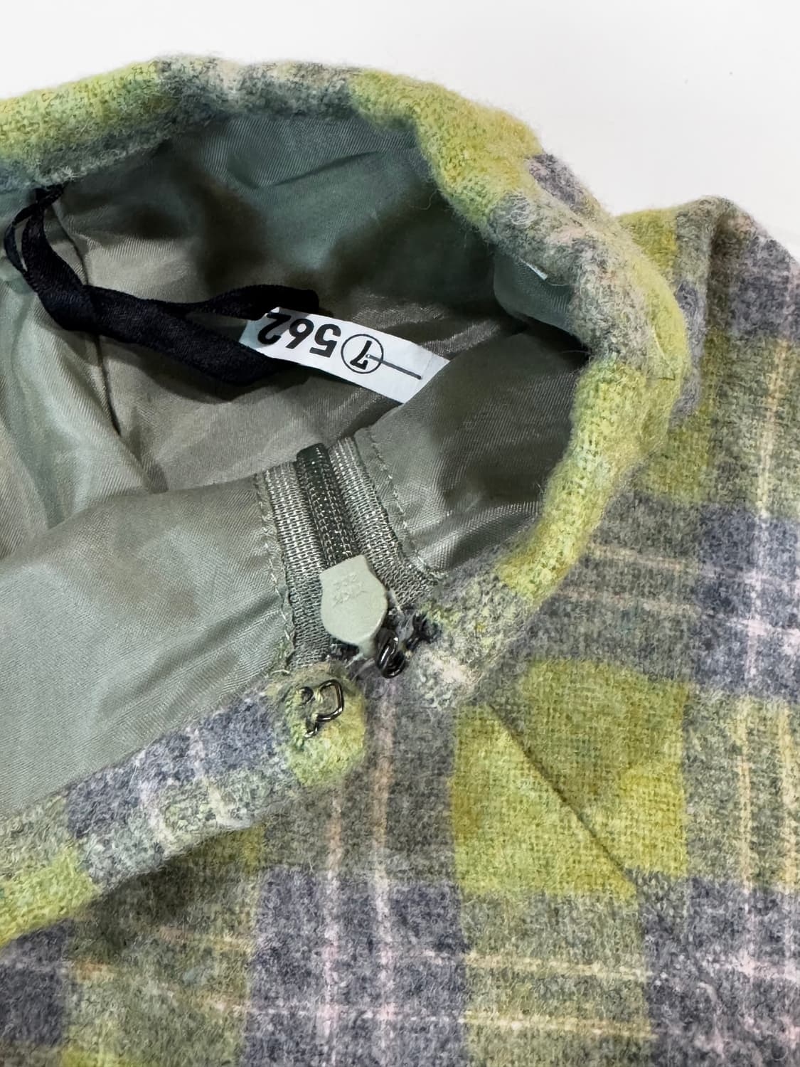 gaminerie 빈티지 체크 울 미디 스커트 상품이미지7