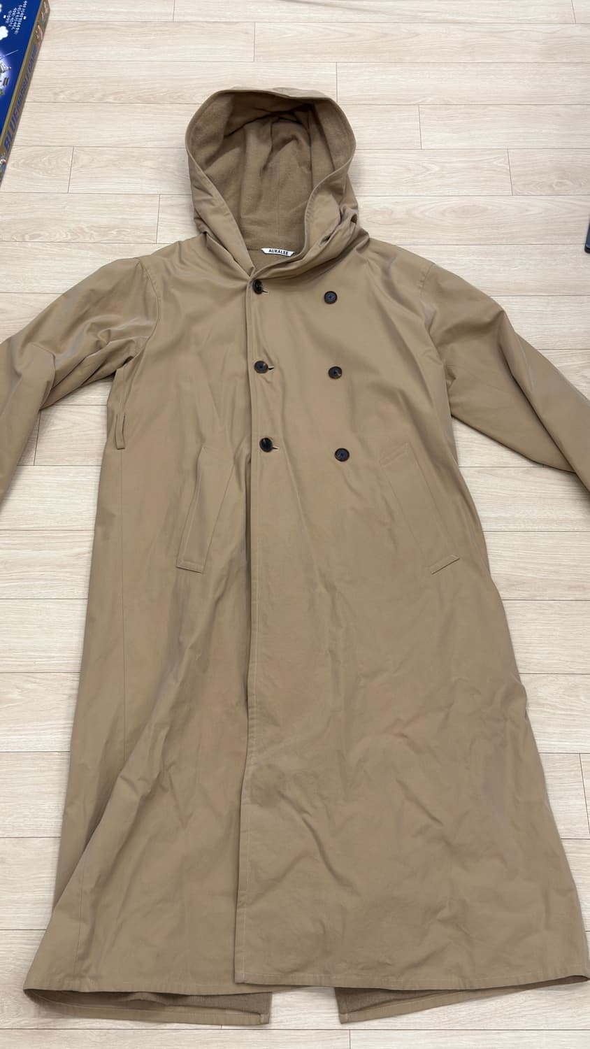 AURALEE 후드 롱 트렌치 코트 상품이미지2