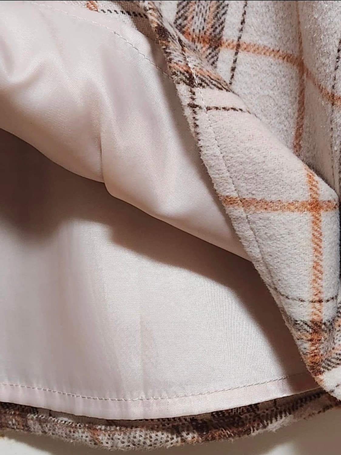 미쏘 베이지 체크 민소매 원피스(겨울) 상품이미지2