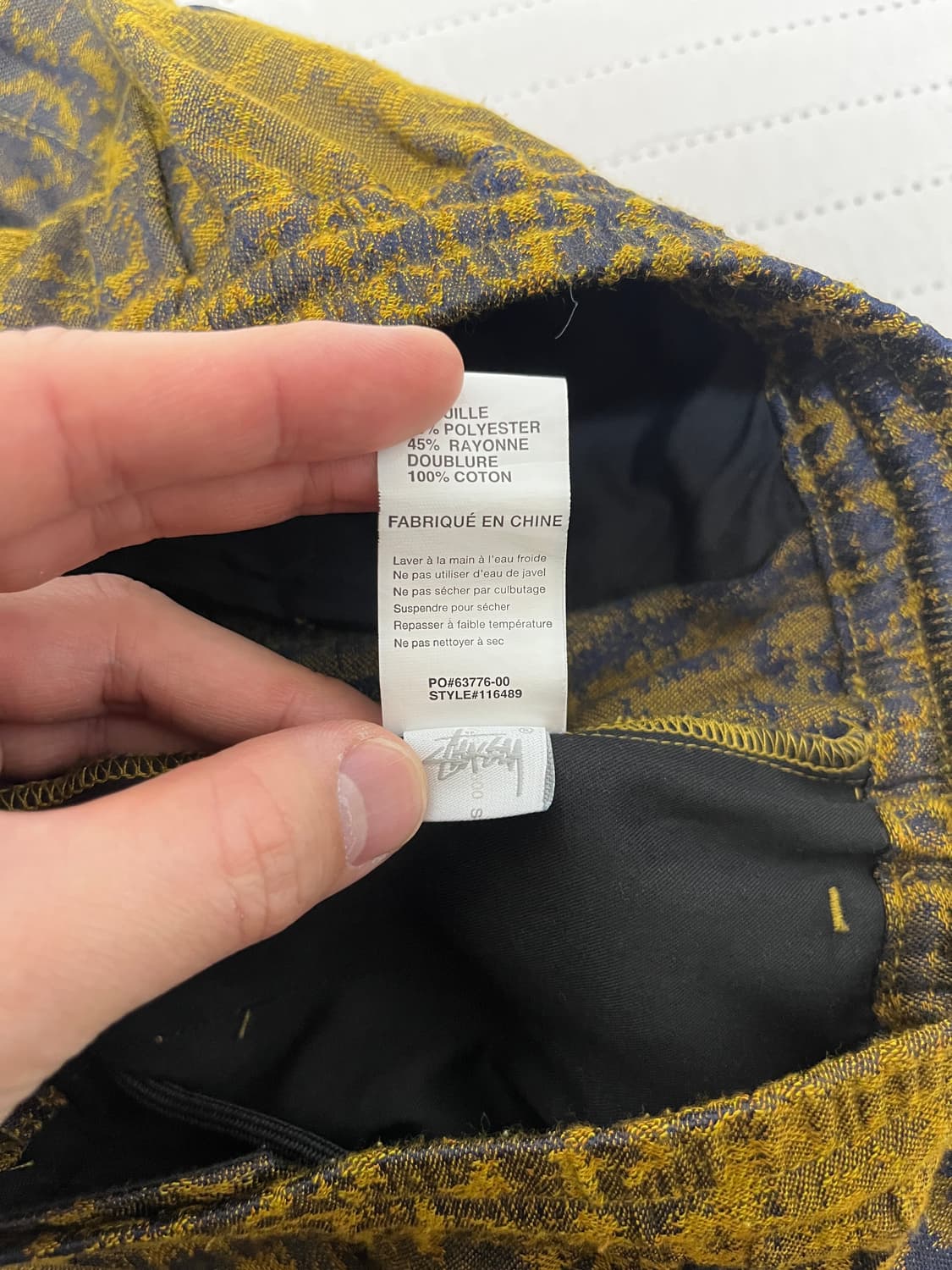 [M] 스투시 레오파드 자카드 브라이언 팬츠 상품이미지6