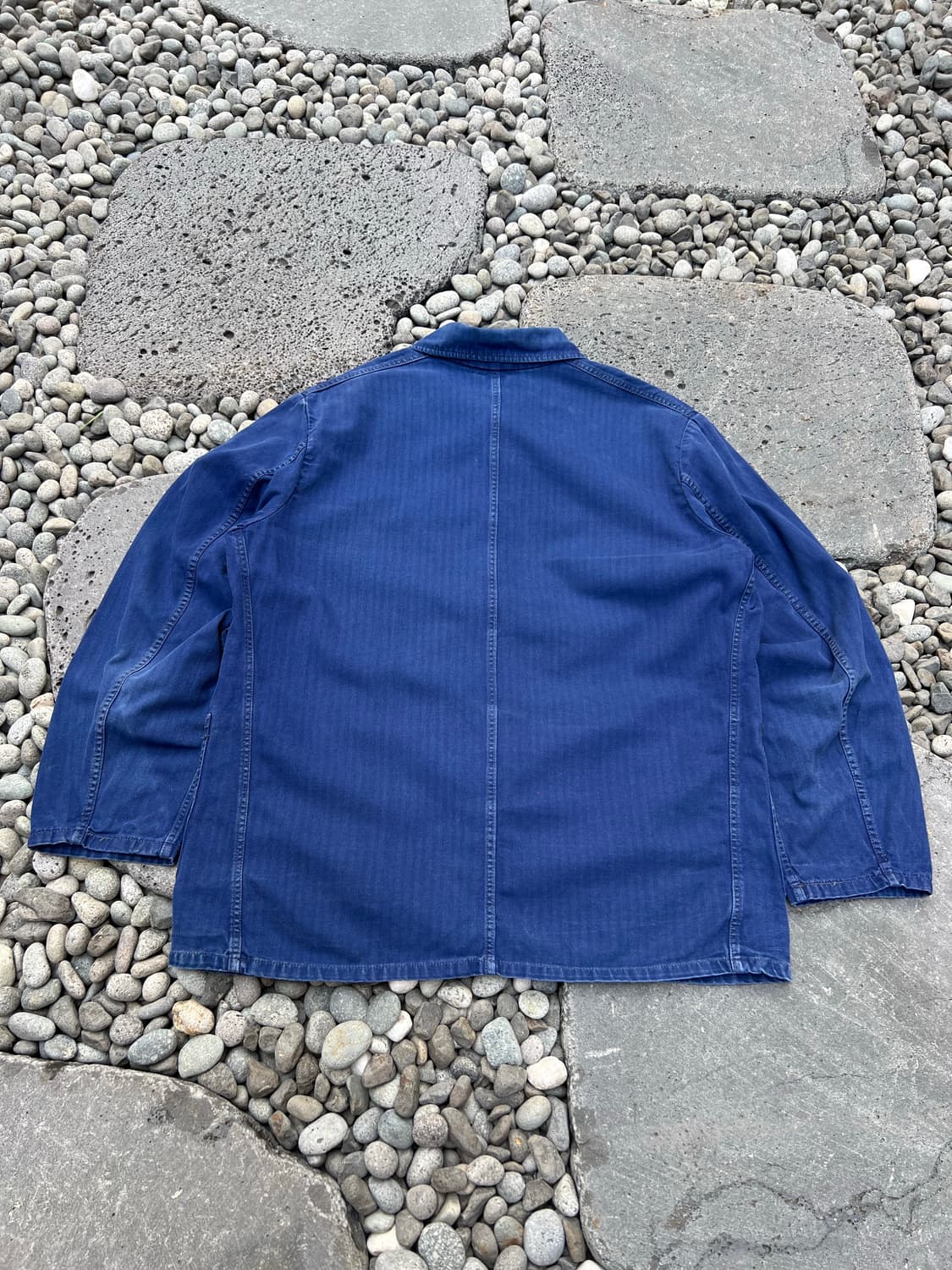 OLD VINTAGE HBT WASHING BLUE 프렌치워크자켓 상품이미지2