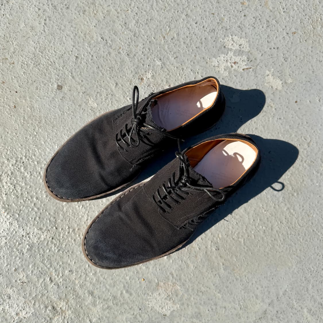 마르지엘라 캔버스 가공 더비 슈즈 상품이미지2