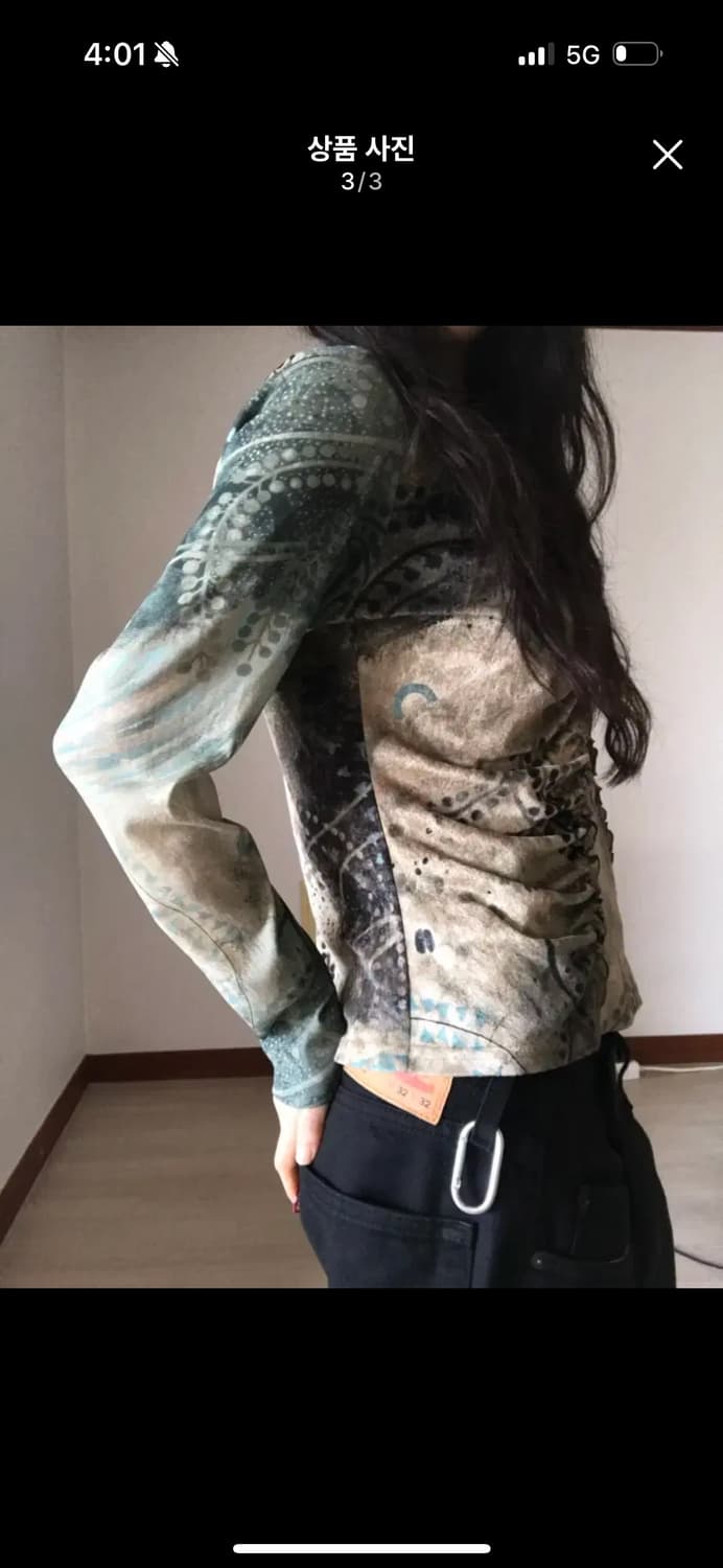 나우시카 패턴 탑 상품이미지3