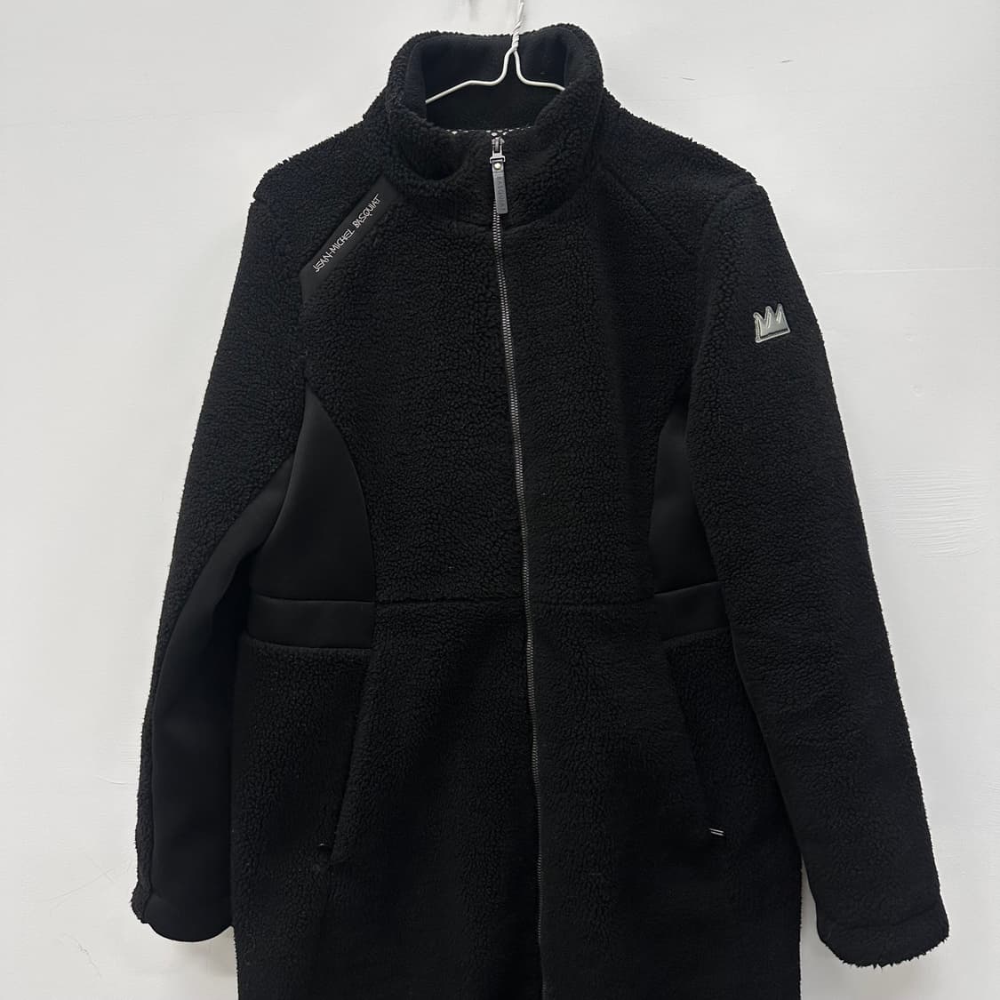 장미쉘 바스키아 여성 뽀글이 털 후리스 롱 코트 66사이즈 상품이미지2