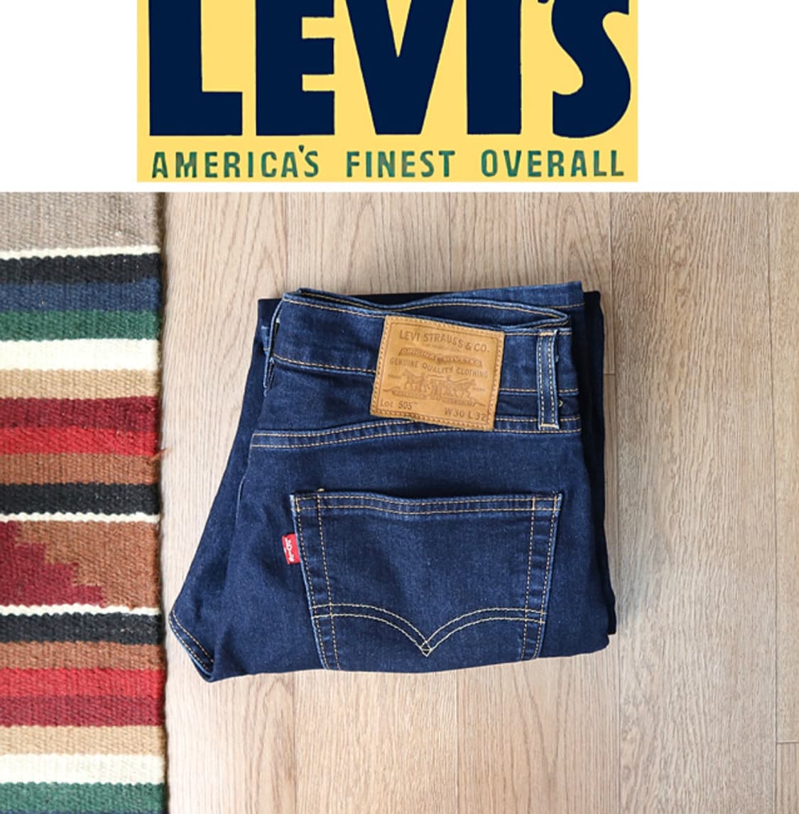 
levis 리바이스 프리미엄 505 인디고 진청 데님  30 상품이미지1