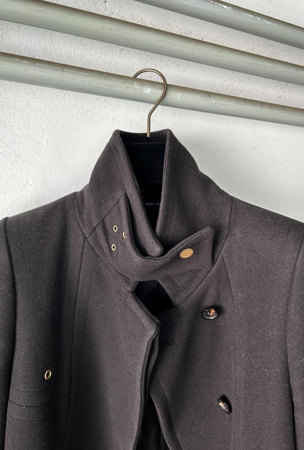 Tom Ford era Gucci 2003aw 하이넥 코트 상품이미지4