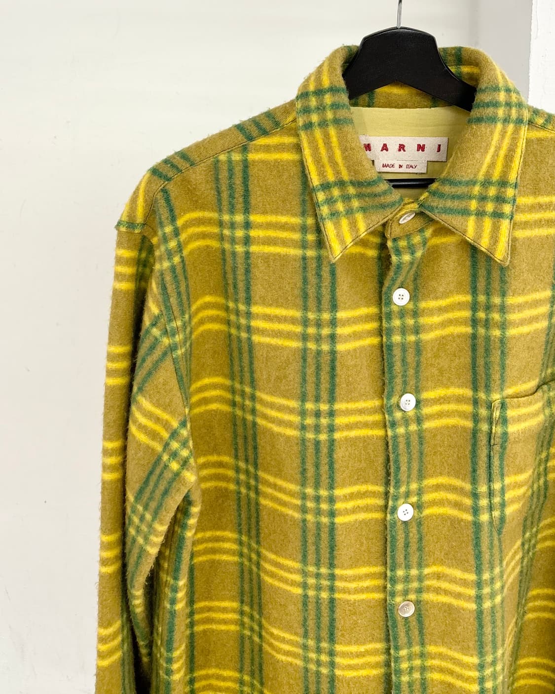마르니 옐로우 체크 셔츠 상품이미지2