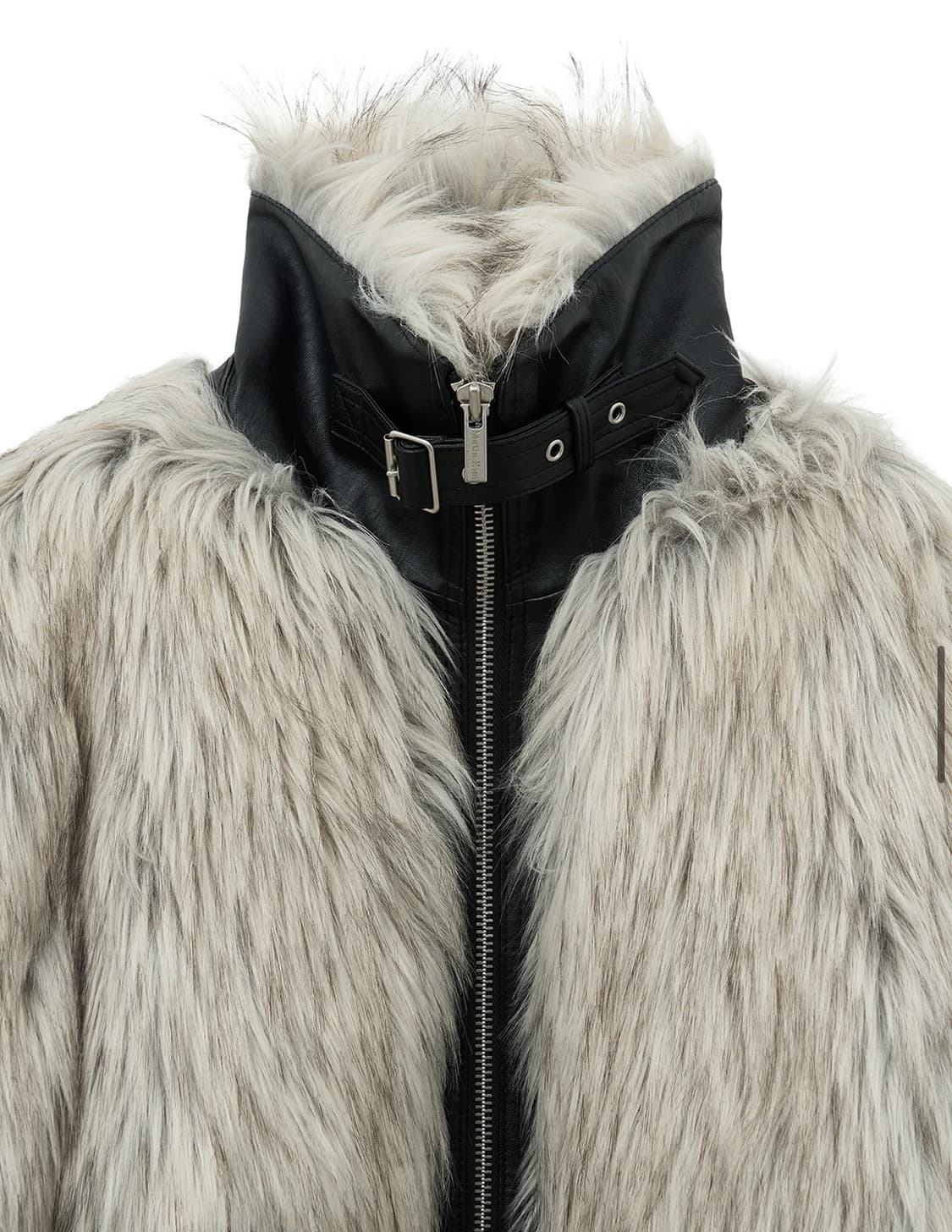 마뗑킴 넥 버클 퍼 아이보리 상품이미지5