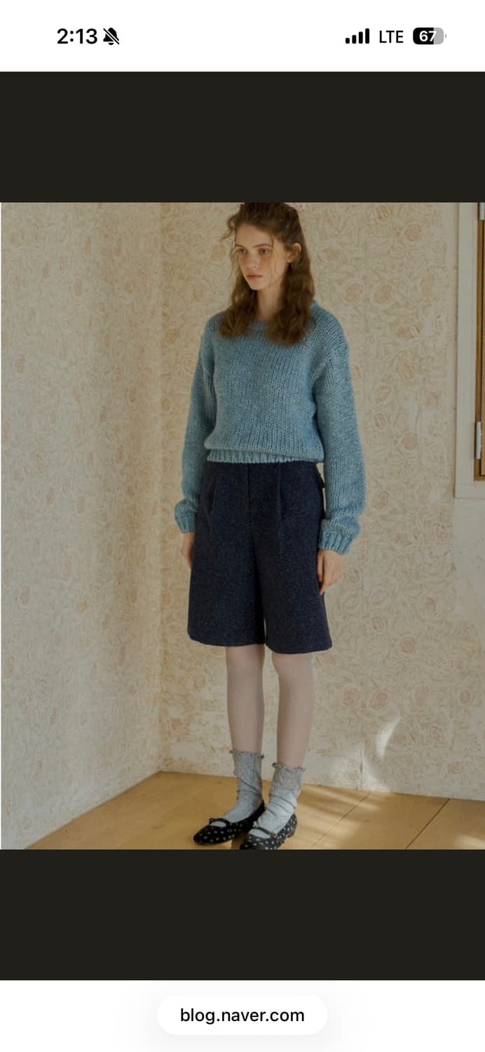 위드아웃썸머 버니 울 버뮤다팬츠 상품이미지1