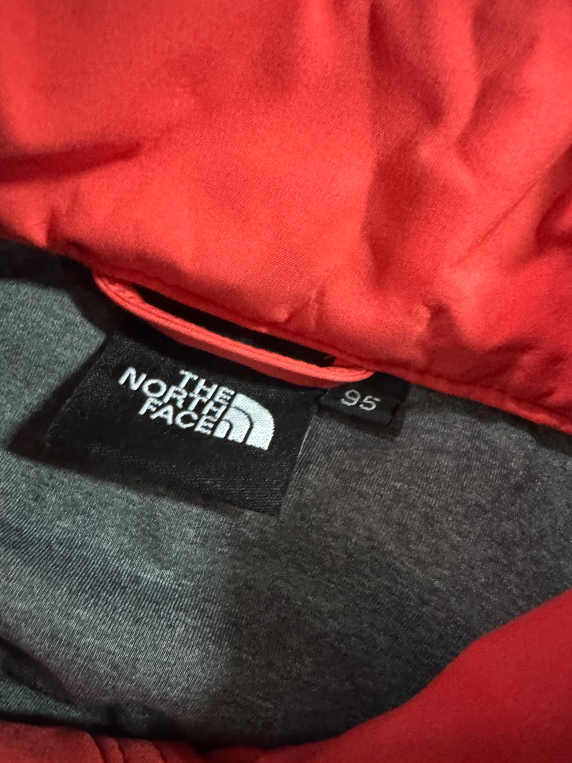 여성 노스페이스 등산 후드 바람막이 자켓 레드 M 상품이미지3