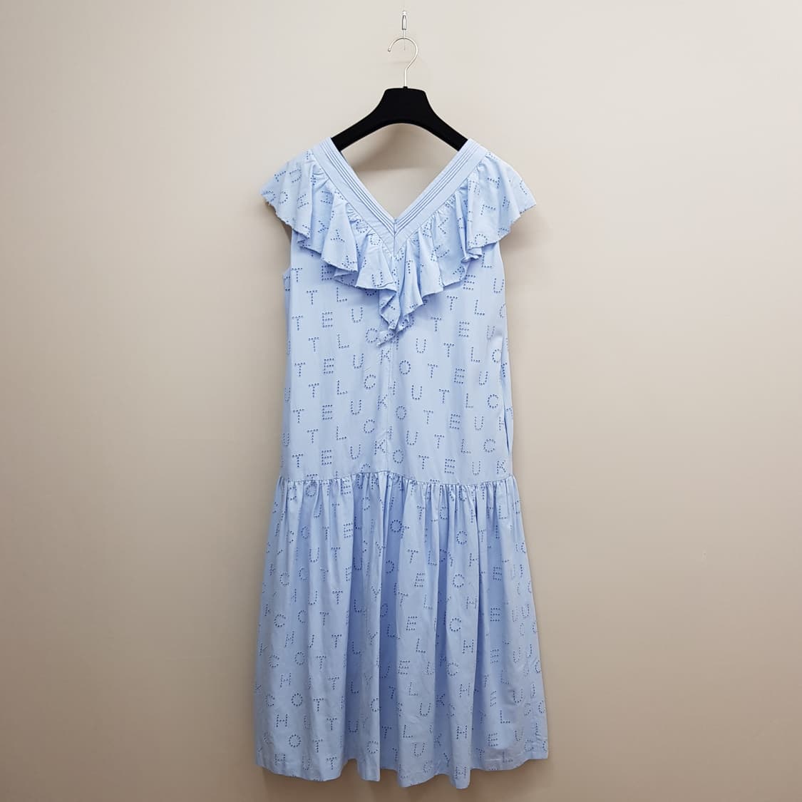 럭키슈에뜨 LUCKY CHOUETTE  프릴 민소매 원피스 36사이즈 상품이미지6