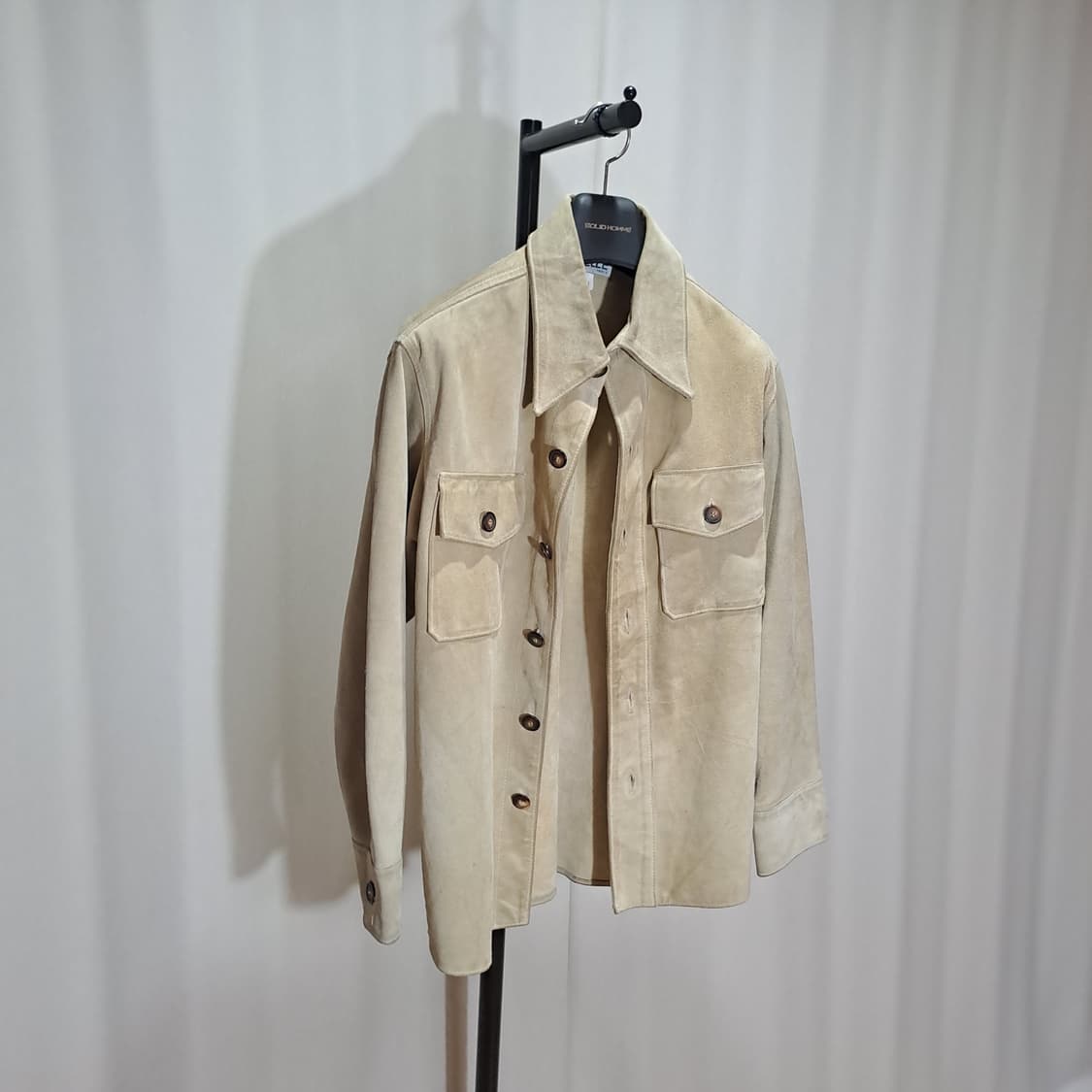 (택포) 메드 인 프랑스 REBELLE 스웨이드 아우터셔츠 M B744 상품이미지3