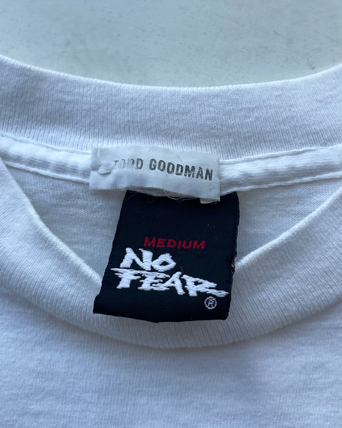 90s USA No Fear “Few are chosen” T-shirt 상품이미지4
