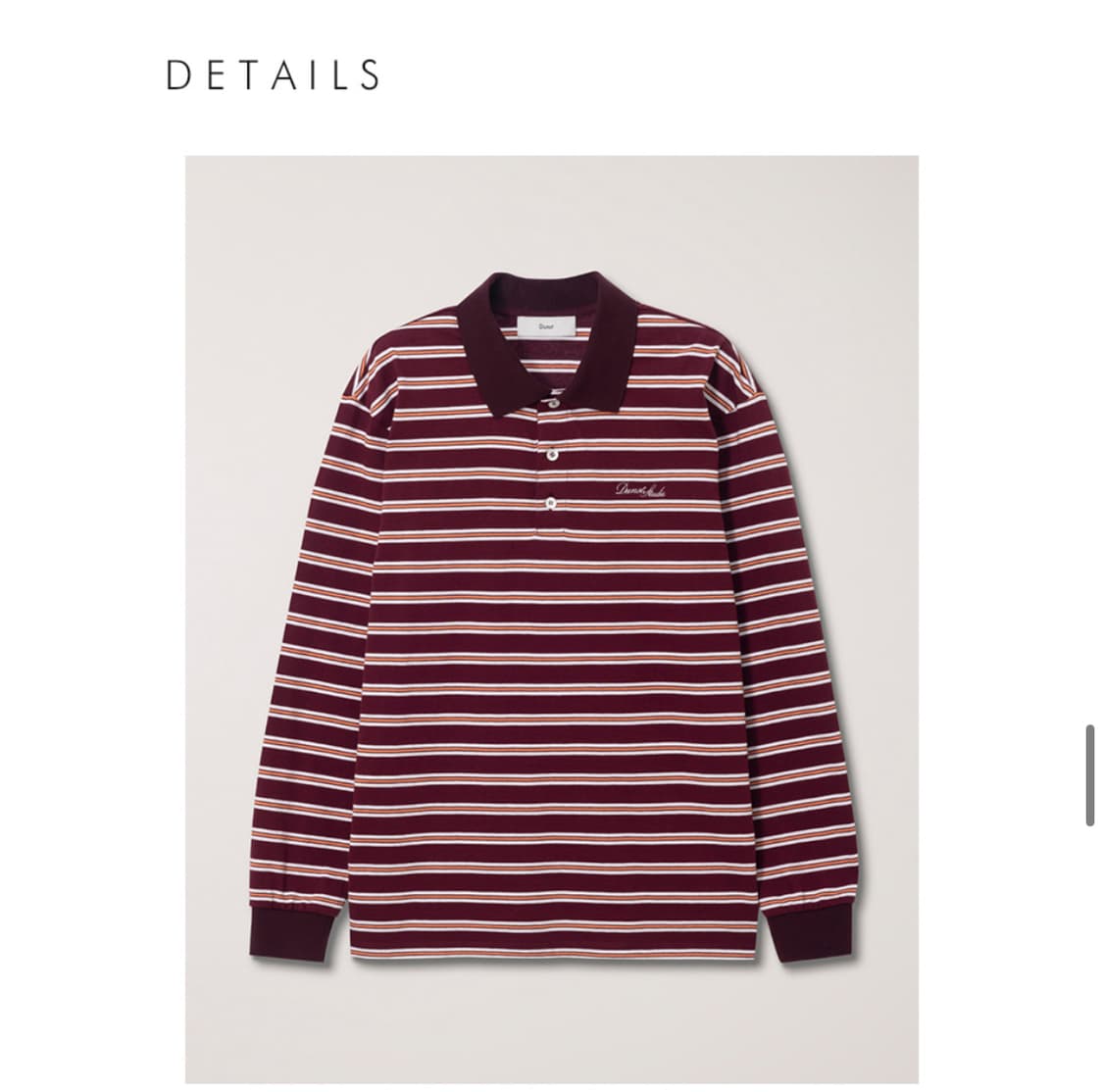 던스트 스트라이프 MULTI STRIPE COLLARED T-SHIRT 상품이미지5