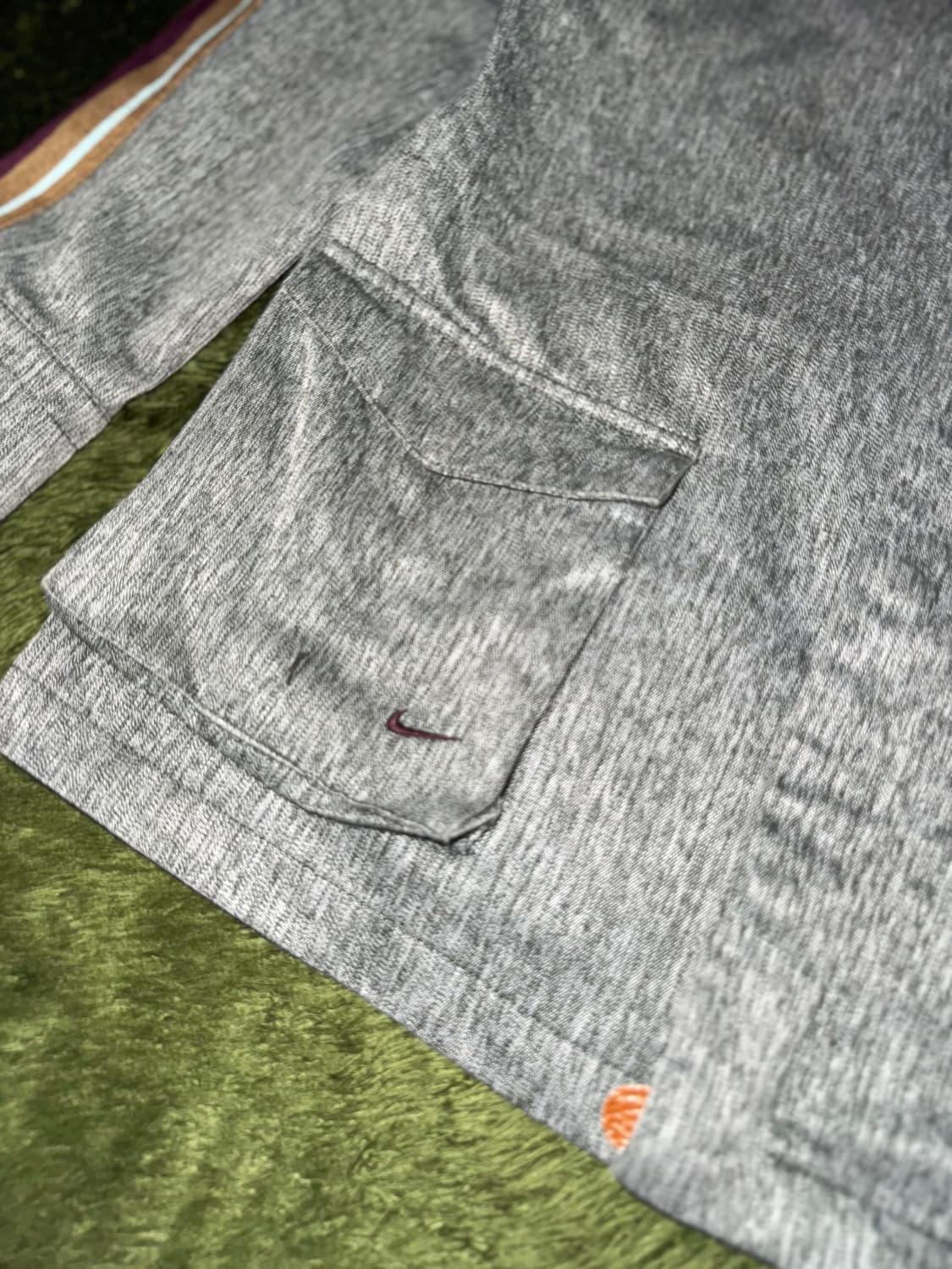 [L] 00s 나이키 투웨이 포켓 디테일 필드 헌팅 자켓 그레이 상품이미지6