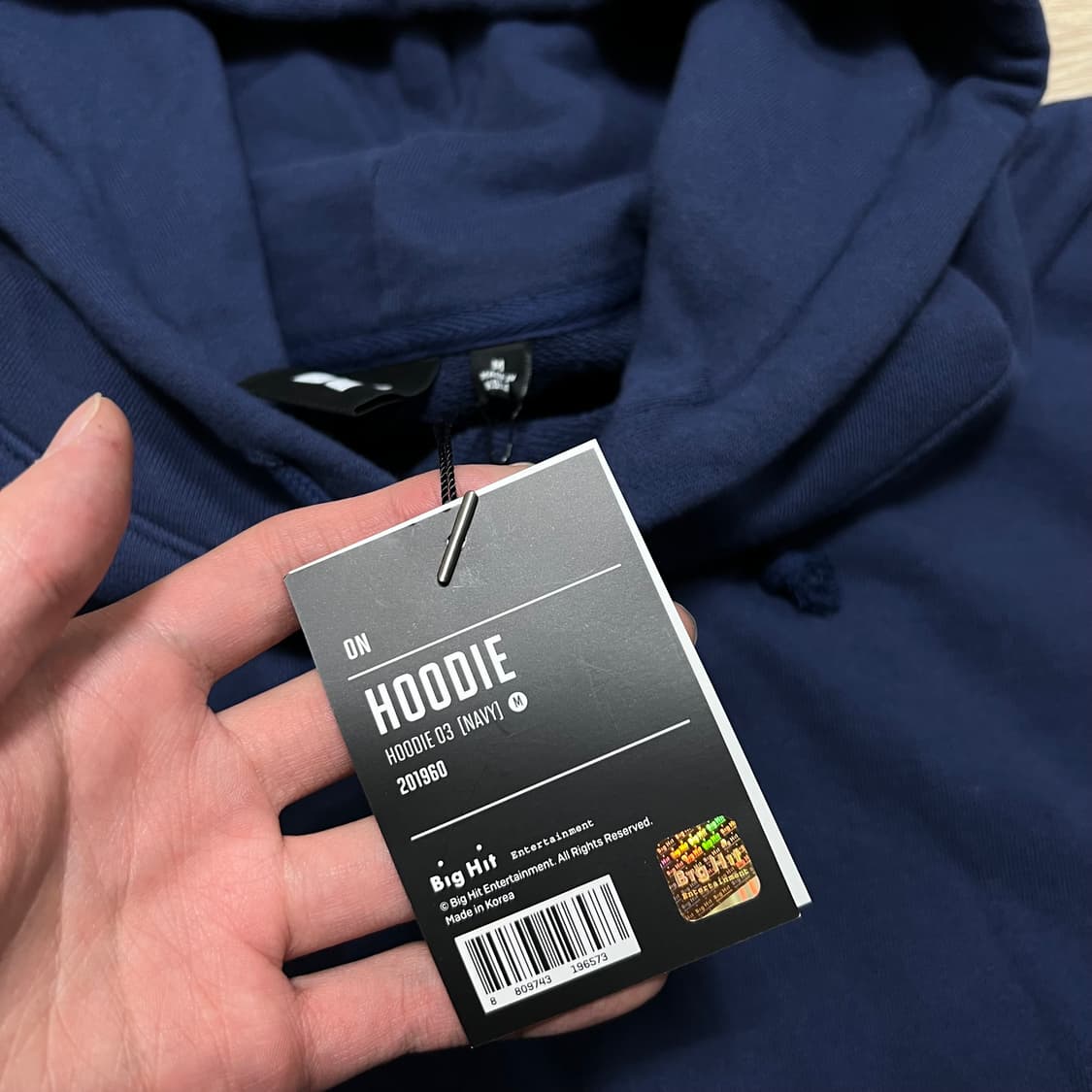 빅히트 BTS 방탄소년단 공식 ON 03 페이즐리 후드티 [네이비] M 상품이미지5