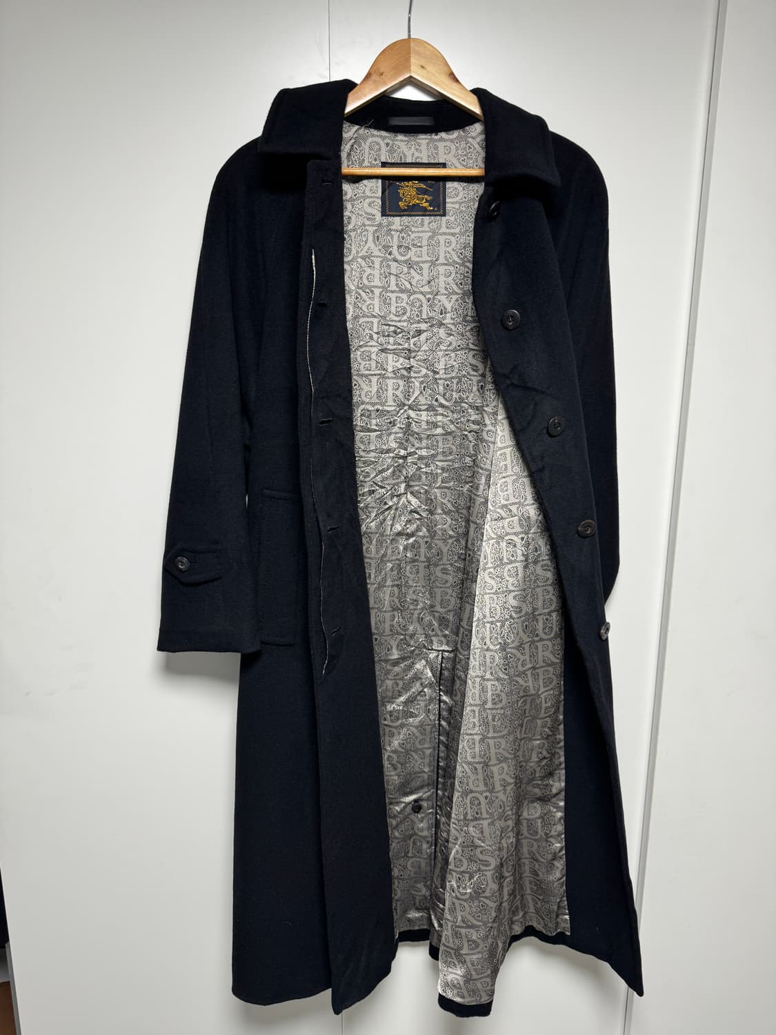 정품 올드 버버리 캐시미어 100 발마칸 코트 상품이미지6