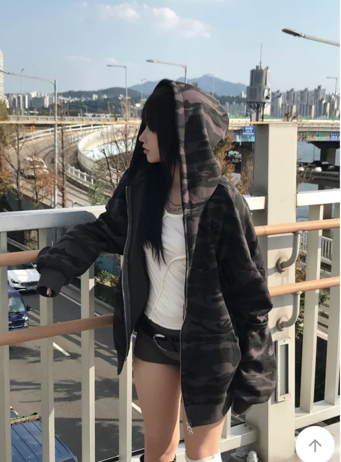 쿄이 military camo hood 상품이미지3