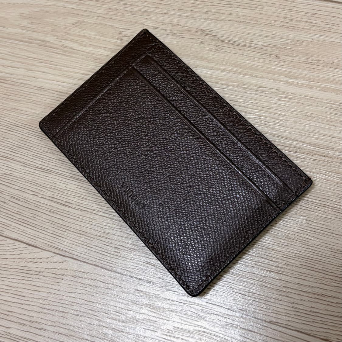 분크 퍼펙 슬림 카드 홀더 지갑 초코 브라운 상품이미지3