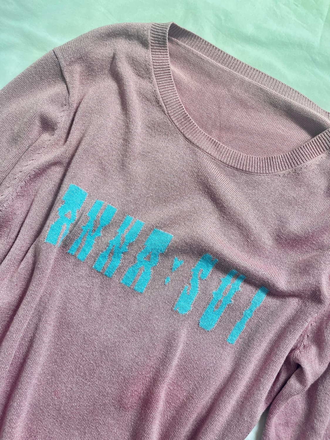 Anna sui pink glitter knit 상품이미지2