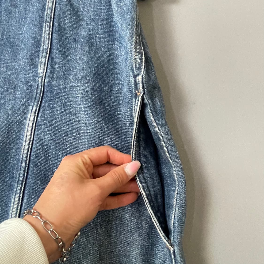 타미힐피거 데님셔츠 원피스 M 상품이미지5