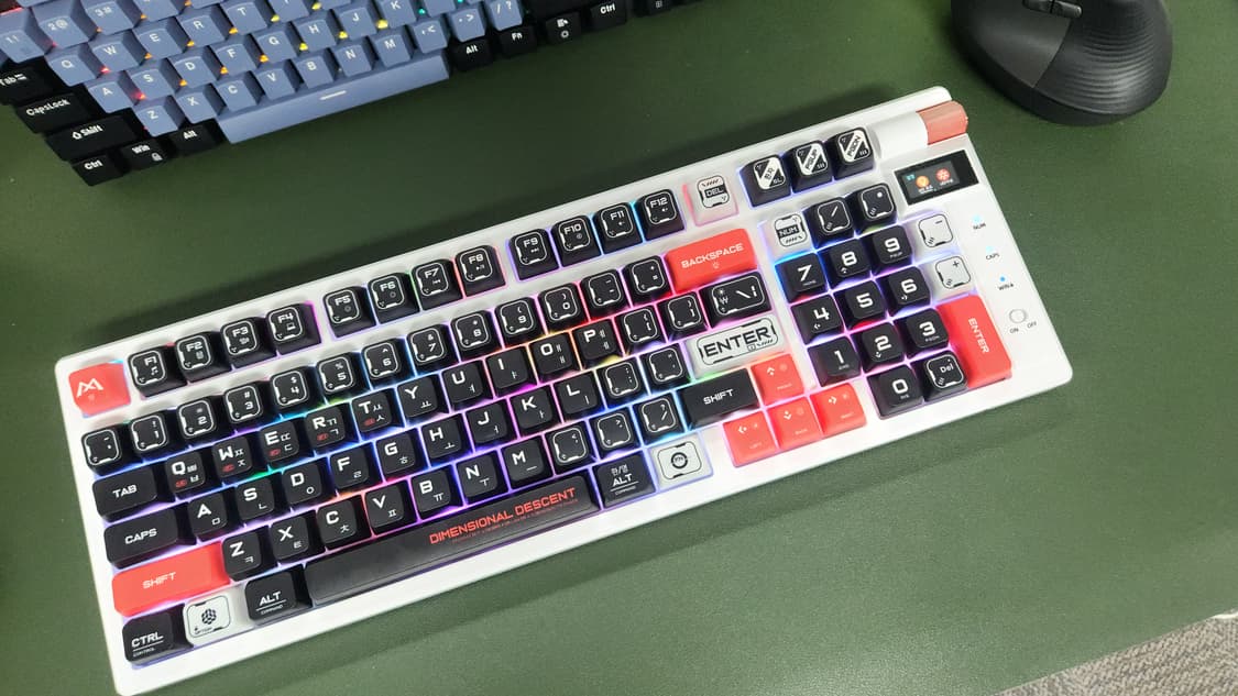 # 몬카 MONKA 97Key 유무선 풀윤활 게이밍 기계식 키보드급처 상품이미지3