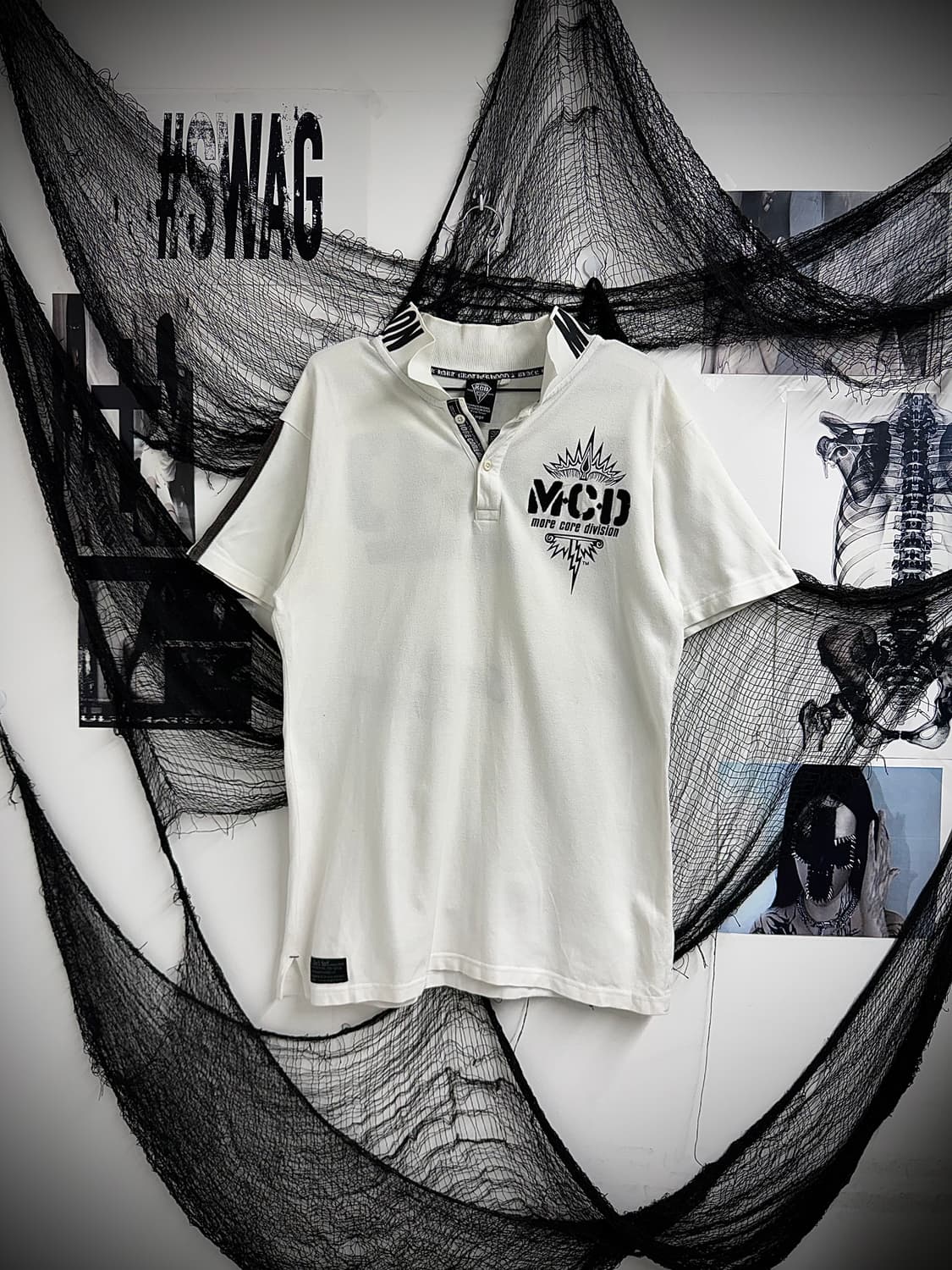 00s printing detailed collar halfsleeve 상품이미지5