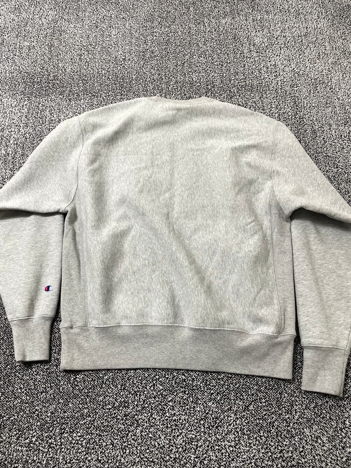 빈티지9. 챔피온 리버스위브 스몰로고 그레이 맨투맨 스웻 셔츠 단기모 상품이미지2