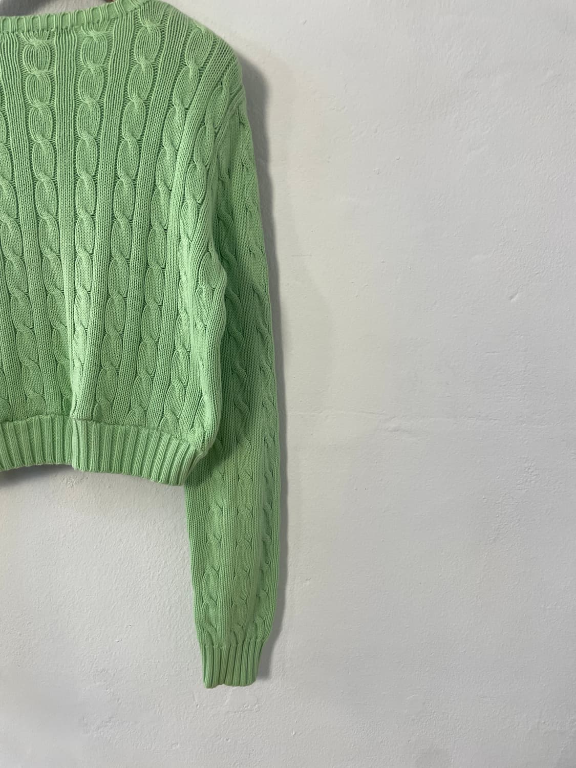 폴로 랄프로렌 케이블 크롭 니트  상품이미지10