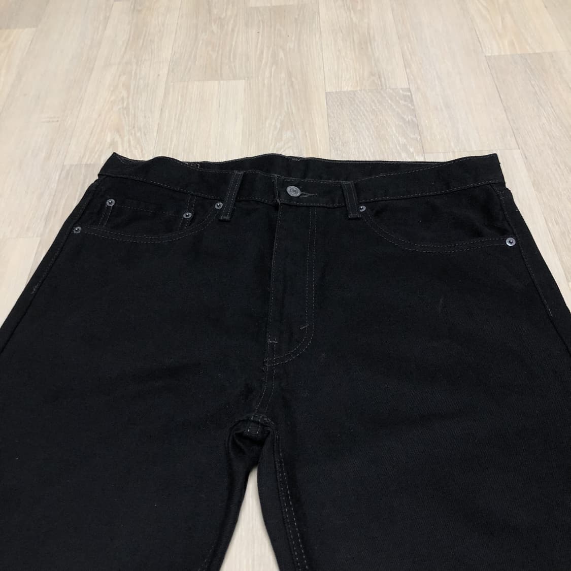 (36) 리바이스 Levi's 505 레귤러핏 블랙 데님 블랙진 상품이미지4